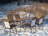 Складані столи та стільці, для дачі, природи, відпочинку, пікніка, кемпінгу, туризму "Патріот ФП2+6"