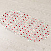 Килимок антиковзаючий для ванної прозорий на присосках KeepHome 65х35 см, фото 2