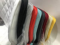 Стілець Nolan (Нолан) CH-BASE шкірозамінник білий, хромована кругла нога-опора, фото 4