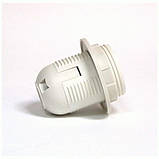 Патрон для люстр білий з різьбленням Е27 GAV 414, фото 2