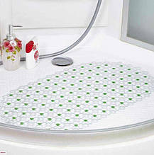Килимок антиковзаючий для ванної прозорий на присосках KeepHome 65х35 см