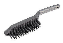 Щітка дротяна 5-рядна з пластиковою ручкою MASTERTOOL 14-5505