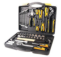 Набір інструментів і насадок торцевих MASTERTOOL CrV 1/4" і 1/2" 56 шт. у кейсі 78-5156