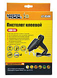 Пістолет клею MASTERTOOL ❑11.2 мм 400 Вт 28 г/мін бездротового регулятора 150-200 градусівC "Капля-Стоп" 42-0506, фото 3