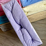 Простирадло махрова на резинці універсальний розмір 230х250см VISION Premium Туреччина Колір - Лавандовий 100% Бавовна, фото 2