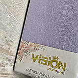 Простирадло махрова на резинці універсальний розмір 230х250см VISION Premium Туреччина Колір - Лавандовий 100% Бавовна, фото 3