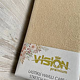 Простирадло махрова на резинці універсальний розмір 230х250см VISION Premium Туреччина Колір - Помаранчевий 100% Бавовна, фото 2