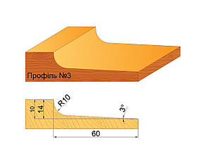 D160 Фільонка (бистроріжуча сталь марка Р6М5), Профіль№3