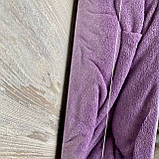 Простирадло махрова на резинці універсальний розмір 230х250см VISION Premium Туреччина Колір - Фіолетовий 100% Бавовна, фото 3