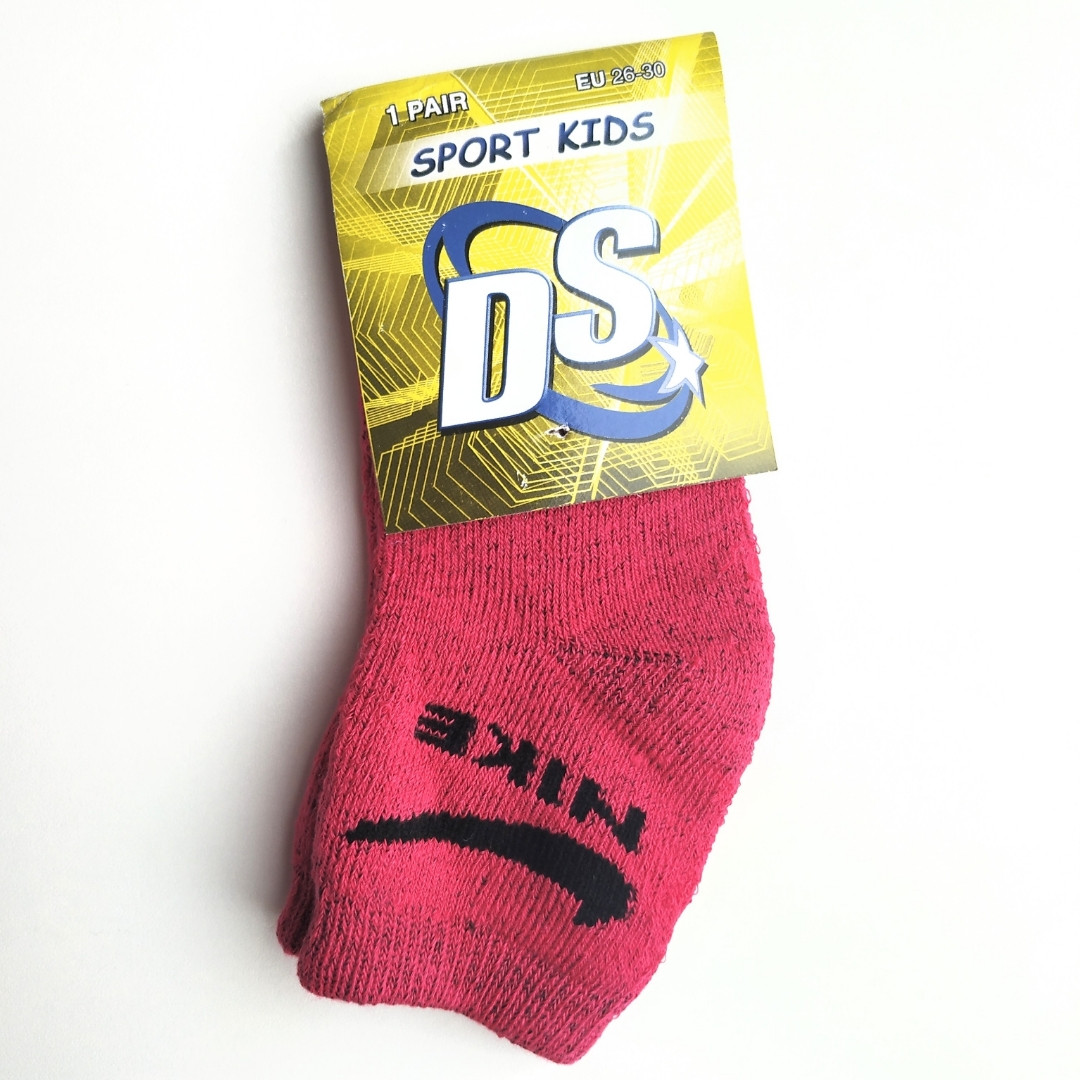 Дитячі шкарпетки махрові теплі рожеві розмір 20-25