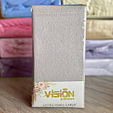 Простирадло махрова на резинці універсальний розмір 230х250см VISION Premium Туреччина Колір - Білий 100% Бавовна, фото 4