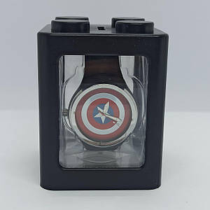 Годинник наручний Капітан Америка + Бокс Копилка