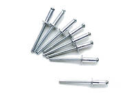 Заклепки 4х12мм витяжні алюмінієві (50шт) СИЛА