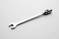 Ключ рожково - накидний шарнірний CrV 17мм СИЛА