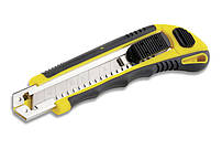 Ніж висувний 18мм прогумований, обойма на 3шт, з фіксатором СИЛА