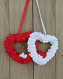 Червоно-білі серця - декор до дня святого Валентина, фото 2