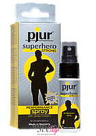 Пролонгувальний спрей pjur Superhero Strong Spray 20 ml, з екстрактом імбиру, всотується в шкіру PJ12920