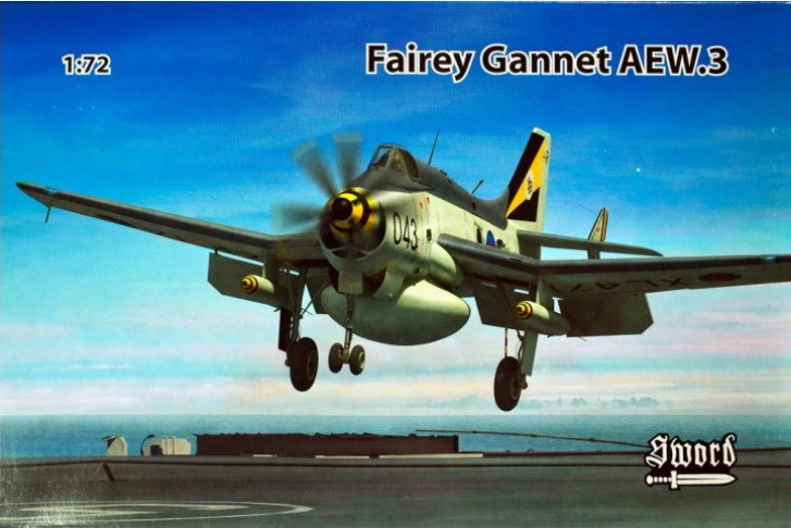 Пластикова модель 1/72 Sword 72088 Британський літак дального спостереження Fairey Gannet AEW.3