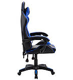 Компютерне крісло EXT ONE СИНЄ Геймерське крісло Офісне крісло Стул офисный компьютерный Кресло игровое ПОЛЬША, фото 3