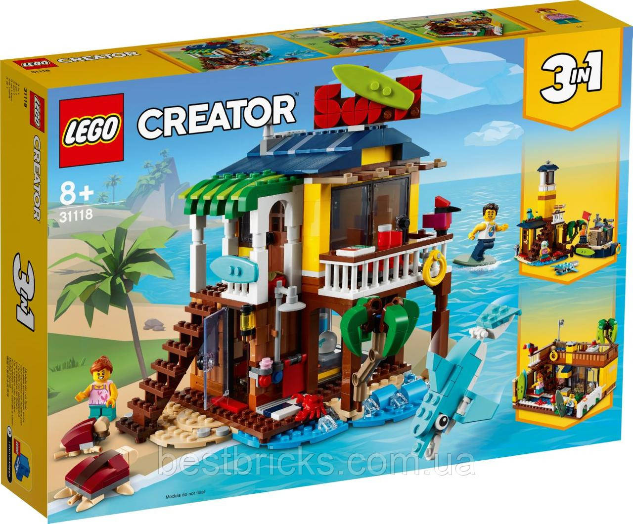 Lego Creator Пляжний будиночок серферів 31118