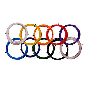 Набір 10 кольорів по 5 метрів PLA-філаменту (50 метрів)