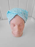 Пов'язка жіноча на резинці блакитна Kapriss, фото 3