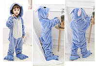 Пижама детская кигуруми Голубой Стич 100-140
