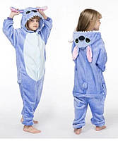Пижама детское кигуруми Голубой Стич 3-10 лет