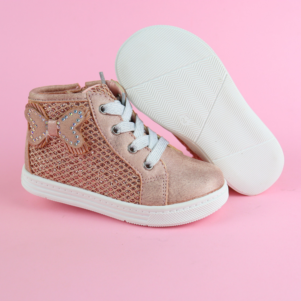 Детские ботинки для девочки Бабочка тм Bi&Ki размер 23 - стелька 14,5 см - фото 4 - id-p1232636636