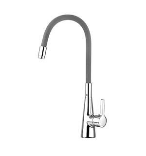 Змішувач для кухні з гнучким виливом сірий WELLI CG2276 (hub_cPQW01134), фото 1