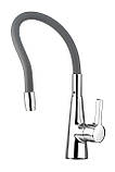 Змішувач для кухні з гнучким виливом сірий WELLI CG2276 (hub_cPQW01134), фото 2