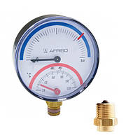 Термоманометр радиальный Afriso TM 80 20-120°C от 0 до 4 бар