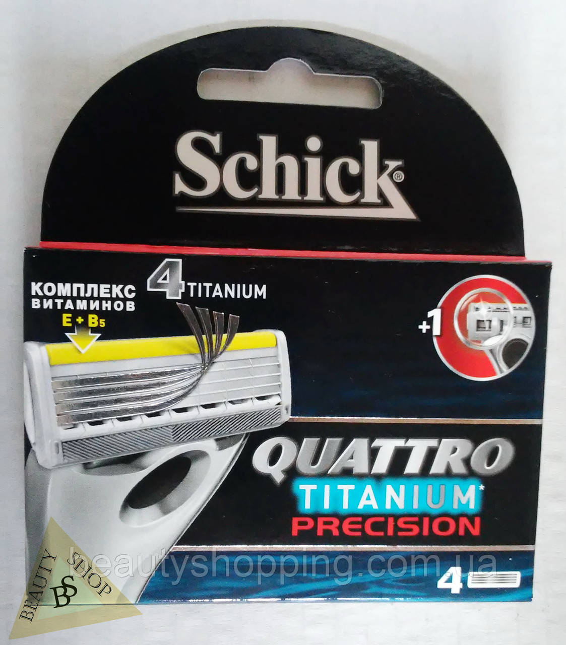 Касети Schick Quattro Titanium Precision 4 шт.