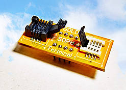 Адаптер програмування SPI IC Test Socket Adapter DIP8 to SOP8 150 mil WSON8 5x6mm Chips Flash 25x 24x DFN8