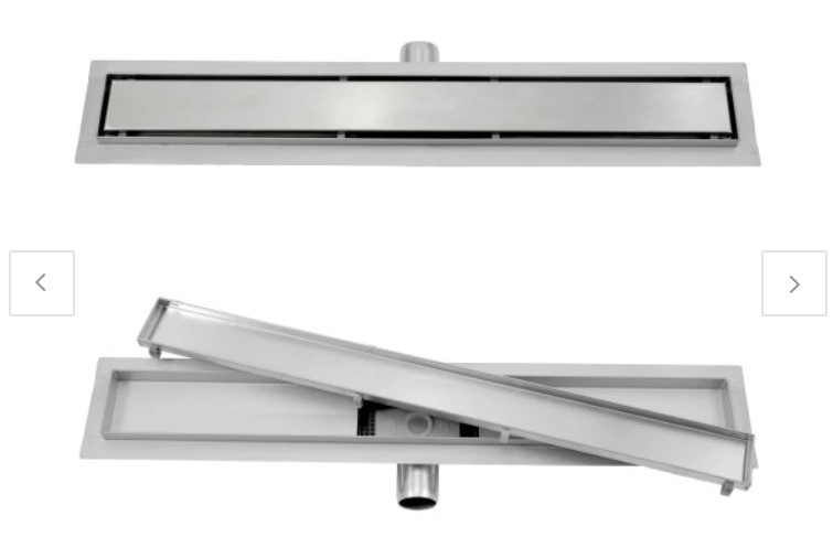 Трап для душу BW Tech 40 см неіржавка сталь під плитку сухий закрив (L04400), фото 1