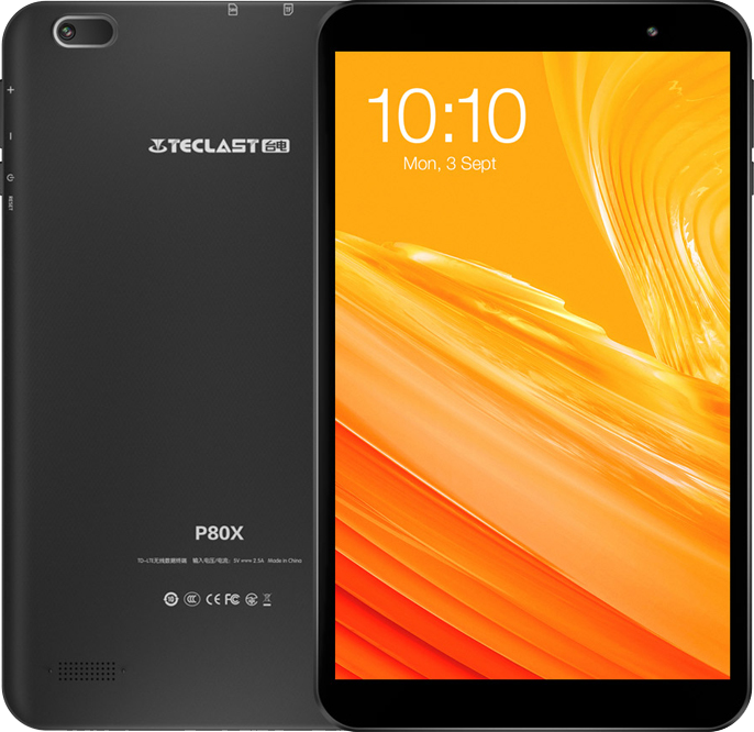 Планшет Teclast P80X 2/32Gb, 4G, 4200 mAh, Android 9.0, IPS-дисплей 8", Black