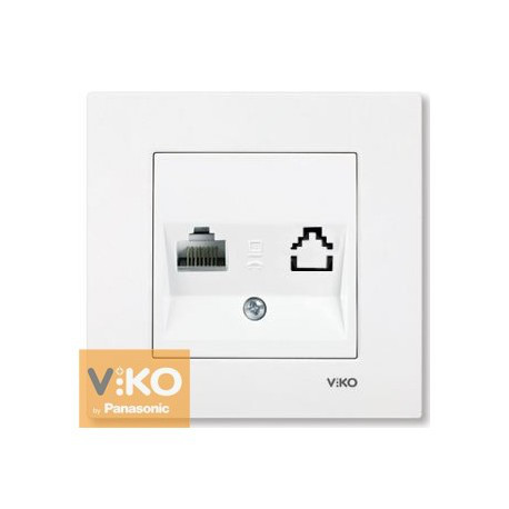 Розетка комп'ютерна 1-а RJ-45 біла ViKO Karre