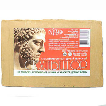 Пластилін скульптурний Трек Скульптор 400гр тілесний 007330