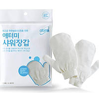 Перчатки для Душа . В упаковке 2 шт. Атоми -Корея