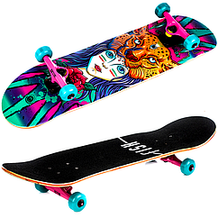 Скейтборд дерев'яний Fish 3108 трюковий з канадського клена в 9 шарів.