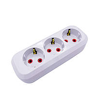 Потрійна Розетка для подовжувача з заземленням ST 2619