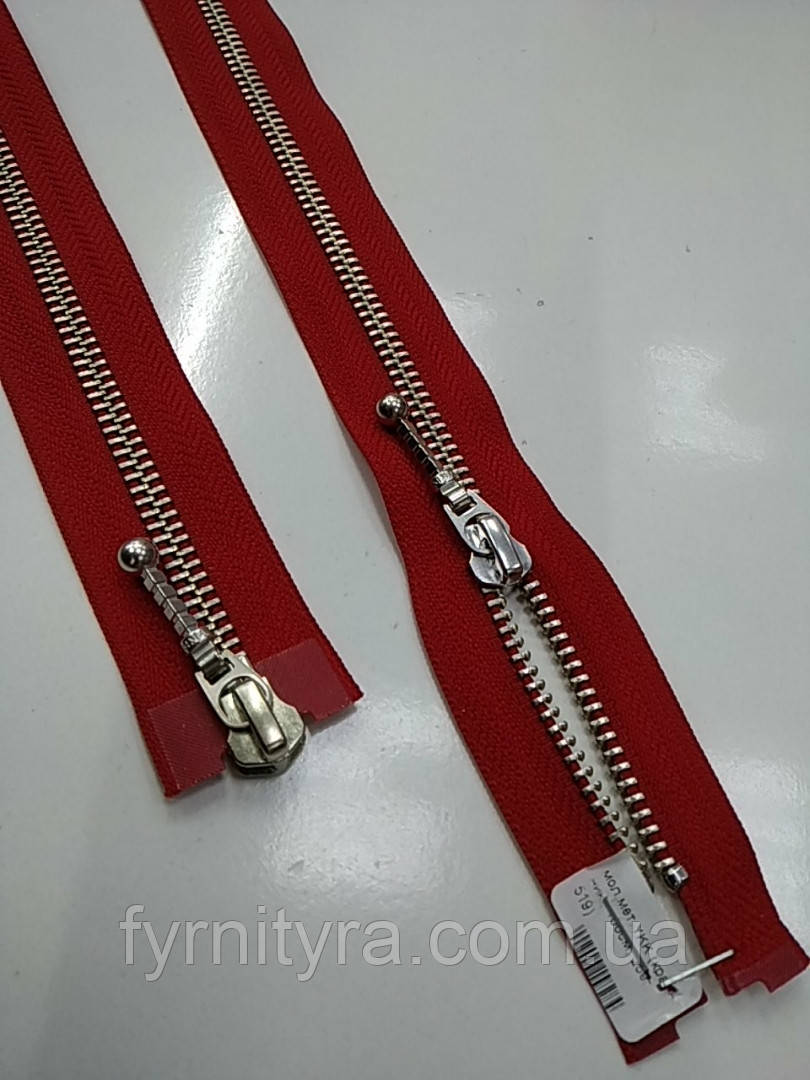 Метал YKK 100cm 519 червона 2 біг No5 нікель
