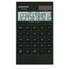 Калькулятор ASSISTANT AC-2326 (black/silver), шт