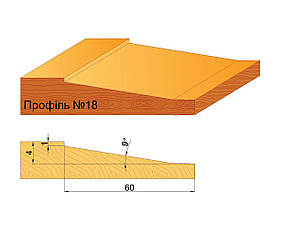 D160 Фільонка (бистроріжуча сталь марка Р6М5), Профіль№18
