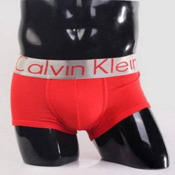 Труси чоловічі боксери бавовна Calvin Klein Steel, розмір XL (50-52), червоні, 03263
