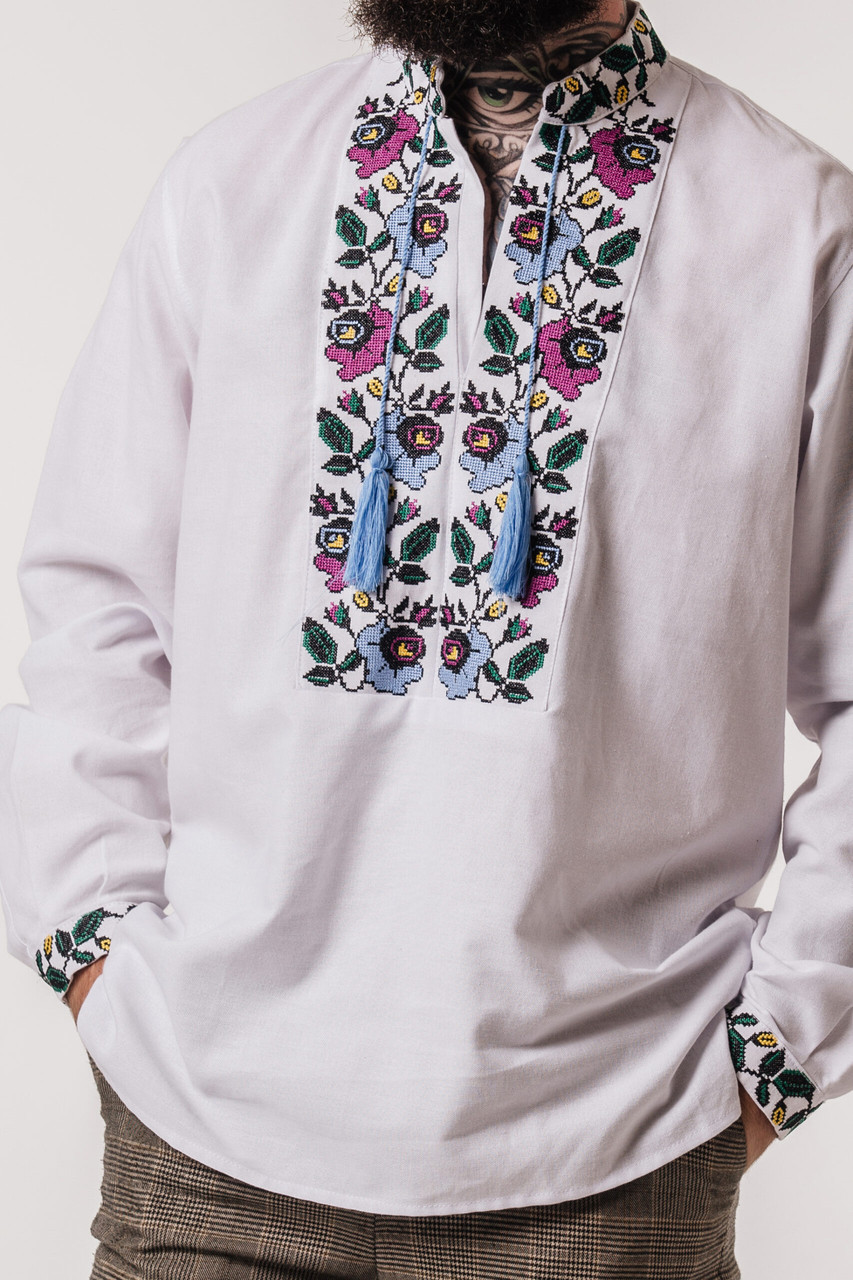 Заготовка для чоловічої вишиванки №204-СЧ, фото 1