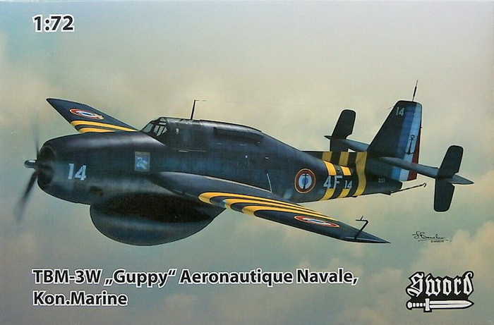 Пластикова модель 1/35 Sword 72115 літак дальнього радіолокаційного стеження Grumman TBM-3W ‘Guppy’, фото 1