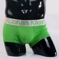 Трусы мужские боксеры хлопок Calvin Klein Steel, размер XL (50-52), зелёные, 03260