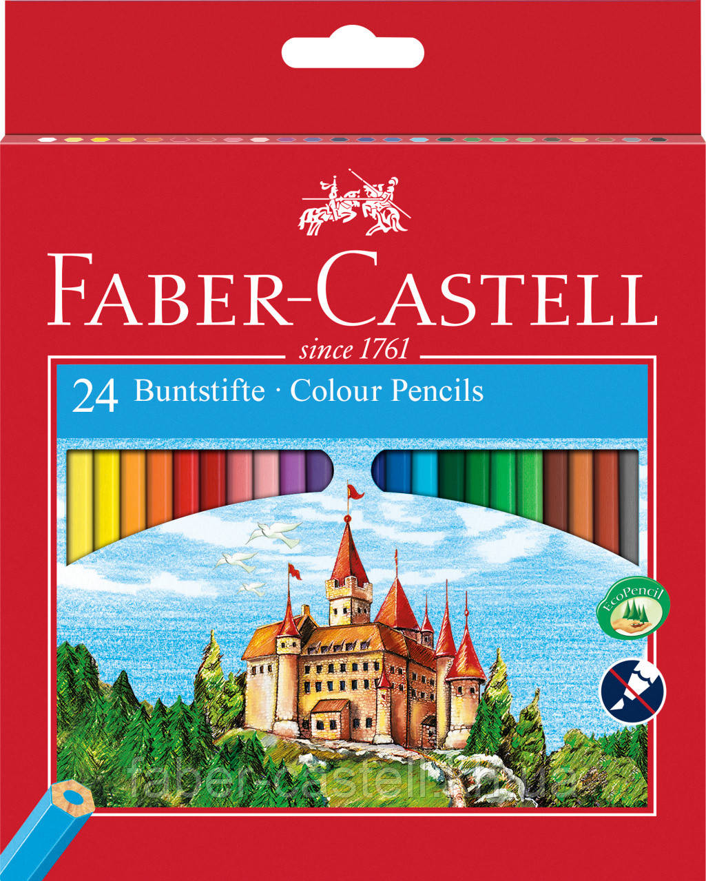 Олівці кольорові Faber-Castell 24 кольори "Замок",120124