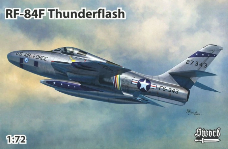 Пластикова модель 1/72 Sword 72116 американський винищувач-розвідник RF-84F Thunderflash